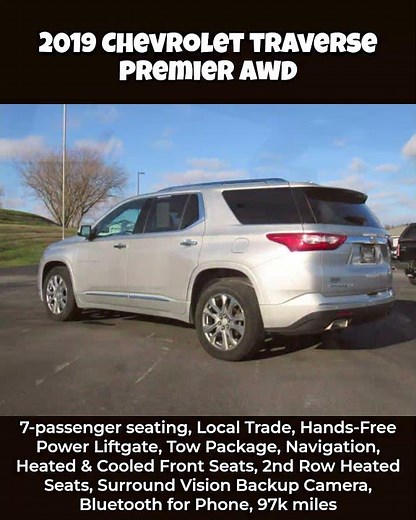 2019 Chevrolet Traverse Premier AWD at Brown's in Elkader, Iowa