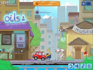 Wheely 4 time travel Level 1 Walkthrough
