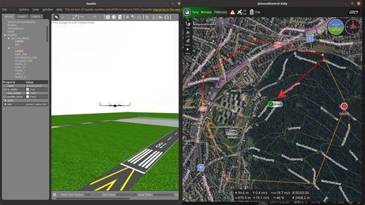 XTDrone QGroundControl tiltrotor 仿真呈现