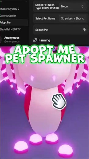 🧩 DARK SPAWNER 🧩 Script Adopt Me Pet Spawner ALL PETS