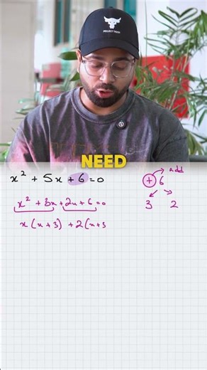 How to solve quadratic without a calculator 😳🧐