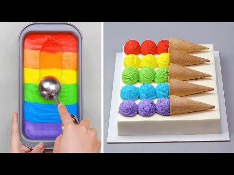 Amazing Creative Ice Cream Dessert Tutorials We Love | Most Satisfying Cake Decorating Video