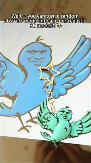 Turning Memes into Real Keychains 😂 #3dprinting #ai3d #memes