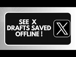 How to See Your X (Twitter) Drafts Saved Offline (2026)