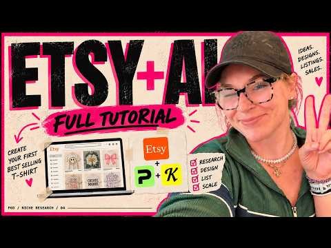Etsy Print on Demand for Beginners 2026 (Full T-Shirt Tutorial: Printify, Kittl + Claude)