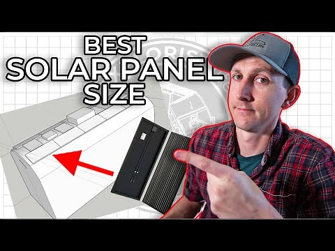 Best Solar Panel Size for a DIY Camper Electrical System (and how to blueprint your camper roof)