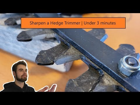 Sharpen a Hedge Trimmer | Under 3 minutes