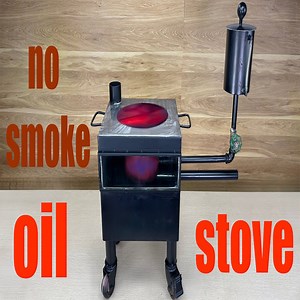 Oil stove DIY. Smokeless gasification! Infrared stoves, gas and gasoline are no longer needed | Trash Upcycle DIY