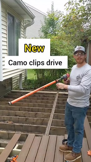 New tool tip  camo clip drive for installing Trex composite decking #home #composite #fbreelsvideo #tips #deck #foryou #video #fbreels #fypシ゚viral #fypシ | Laurence Contreras | Facebook