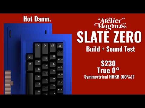Keyboard But Make It Minimalist : Atelier Magnus Slate Zero