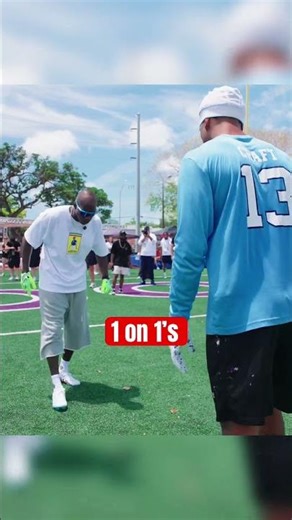 Chad OchoCinco giving 1 on 1 advice
