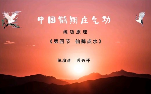 鹤翔庄气功第四节仙鹤点水练功原理