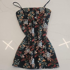 Pins & Needles Urban Outfitters Sz XS ASO Embroidered AOP Floral Mini Dress