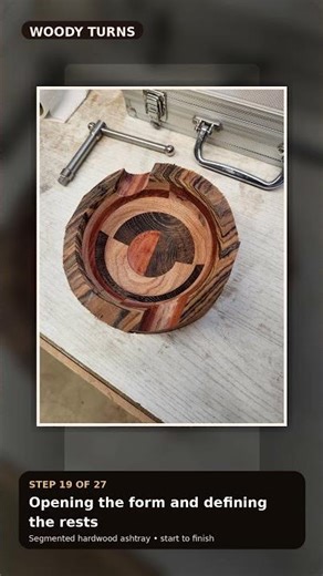 How a Two-Rest Hardwood Ashtray Comes to Life