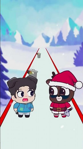 Christmas Run Build Challenge: Cute Cat Jinu & Baby Deer Roblox #kpopdemonhunter #99nightintheforest