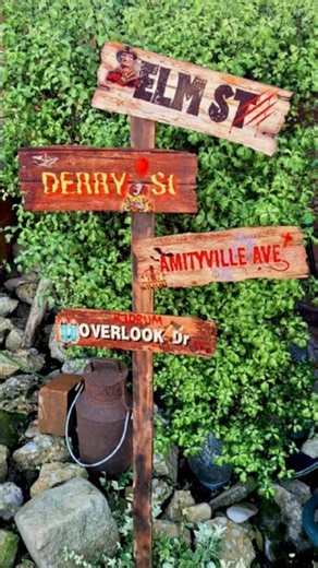 Halloween Street Sign Inspired by Classic Horror Films