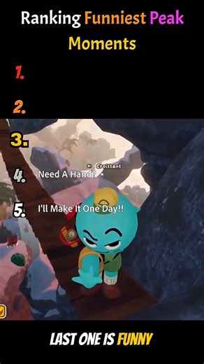 Ranking Top 5 Funniest Peak Moments #game #funny #peak