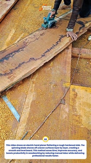Electric Hand Planer Turns Rough Wood Into Perfect Lumber Fast