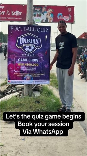 Let’s the football quiz game get started , book your session via WhatsApp #football #quiz