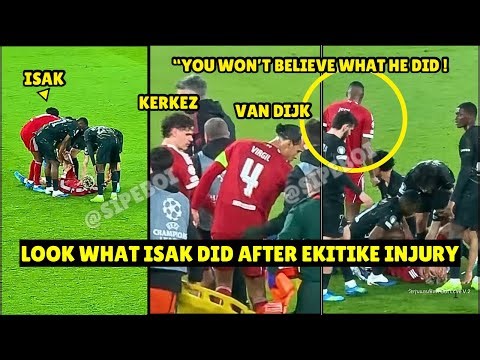 Alexander Isak REACTION as he DID THIS after Hugo Ekitike injury against PSG! You won’t believe this