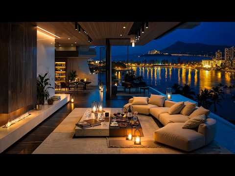 Smooth Jazz Night 🌃 Peaceful Coastal Retreat in Luxury Apartment Ambience for Work, Study & Sleep