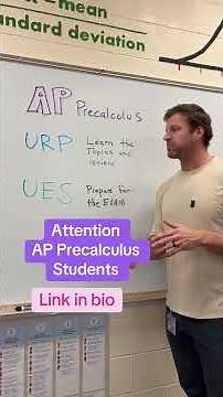 Attention AP Precalculus Students