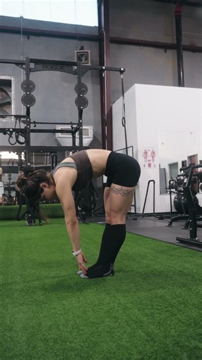 Standing Toe Reach Stretch (Narrow Stance)