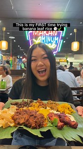2.4M views · 62K reactions | First time trying banana leaf rice and eating it with my hands!  Roti Bar, Melbourne (they serve banana leaf rice only on Saturdays 11am-3pm) & this restaurant is halal 殺 #bananaleafrice #malaysianfood #halal #rotibar #melbourne #food #melbournefood #bananaleaf #indianfood #roti #mutton #curry #roticanai #muttoncurry #halalfood | biteswithlily | Facebook