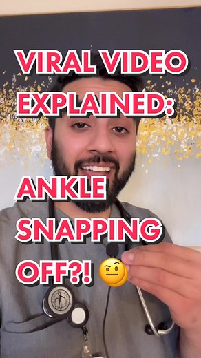 Ankle Snapping Sound Explained | Chiropractor TikTok