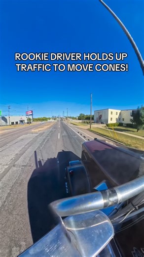 Antonio Gonzalez on Instagram: "Would you hold up traffic to move some cones so you don’t run em over or would you just send it!!?"