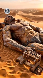 HOW THE PYRAMIDS WERE MADE #cadamitologia #fyp #ai #alien #desert #giants #egypt #pyramids | mitolgia CADA