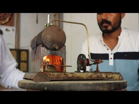 World's smallest steam engine // Amazing video 2023