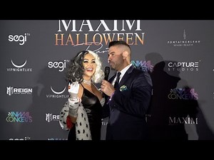 Caro Del Rio 2021 Maxim Halloween Party Red Carpet in Miami