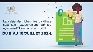 Bac 2024 : Inscription pour la session de remplacement ! Le registre des inscriptions aux épreuves du Baccalauréat 2024 est ouvert, extra-tempora, du 08 juillet 2024 au 10 juillet 2024. L'examen de la Session de Remplacement du Baccalauréat 2024 se déroulera (Sauf pour les options T, S3, S4, S5, STIDD et F6 pour lesquelles cette session n'est pas organisée) à partir du lundi 1er octobre 2024 dans un centre unique à Dakar. Les établissements ou Centre Académique d'Orientation Scolaire et Professi