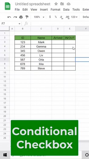 7.9K views · 32 reactions | Conditional checkboxes #exceltricks #exceltraining #GoogleSheets #exceltips #exceltutorial LEARN MORE | LEARN MORE | Facebook
