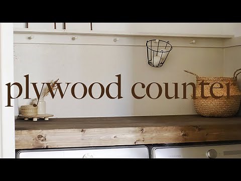 DIY Plywood Counter