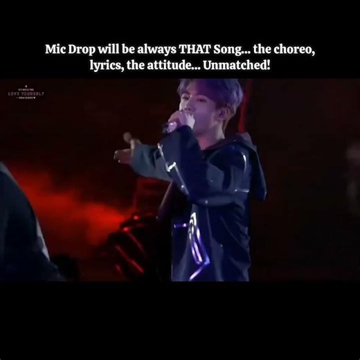 Mic Drop will be THAT Song. the choreo, lyrics, thr attitude..Unmatched! #bts #micdrop