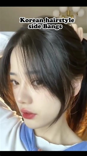 How to Cut Your Own Side Bangs#koreanhairstyle #shorts #short #shortvideo #shortsvideo #shortsfeed