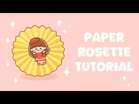 Paper Rosette Tutorial | HOW TO MAKE PAPER ROSETTES