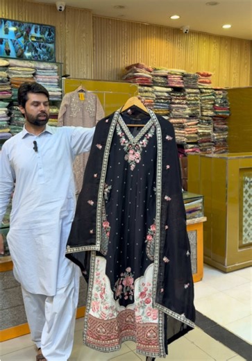 Fancy Silk Black Dress Design Ideas