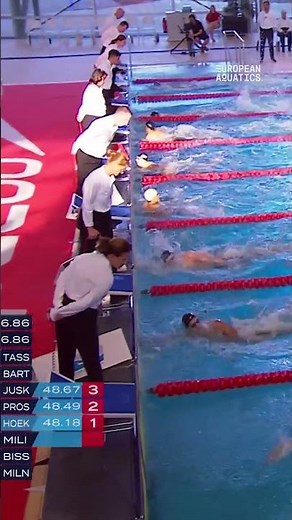 🇪🇸 Luca Hoek le Guenedal triumphs in the Men's 100m Freestyle Final 🥇🙌