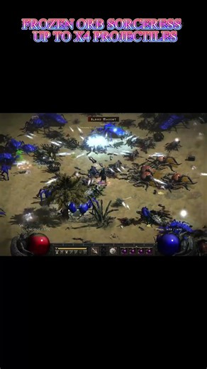 Frozen Orb Sorceress Up To Up To x4 Projectiles #diablo4 #diablo2resurrectedbuild #diablo2r