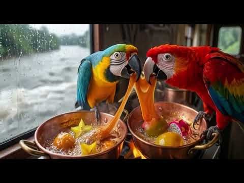 Parrot Transforms Into Train… What Happens Next? 🦜🚂