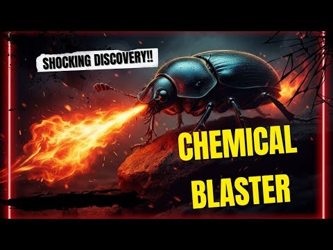 The Beetle That Shoots Fire Like a Dragon! #chemicalblaster