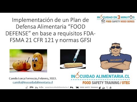 Defensa Alimentaria - GFSI - FDA