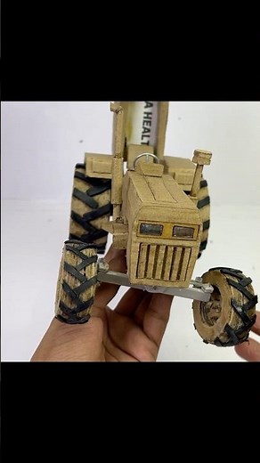 DIY Cardboard tractor | Swaraj 855 #shorts