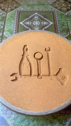 #art #craft #metal #casting #satisfying الحرف اليدوية والأعمال الفنية من صب الرمل باستخدام الخردة