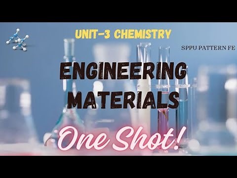 Engineering Chemistry Unit-3 ONE SHOT 😱| Engineering Materials | SPPU Pattern | #endsem #oneshot