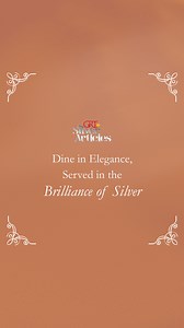 Transform every meal into an extraordinary affair with GRT's timeless silver dining set. From handcrafted elegance to unmatched utility, this setup is a celebration of heritage and luxury, perfect for making your dining moments unforgettable. #GRT #GRTSilver #GRTSilverArticles #GRTJewellers #Silver #SilverCollection #SilverDining #DiningSet #DiningInSilver #ShineInSilver #SilverBottle #SilverCutlery #SilverPlates #SilverVessle | GRT Jewellers