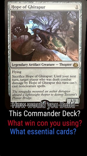How would you build this Commander Deck? (Hope of Ghirapur) #fyp #fypシ #foryou #foryoupage #mtg #fun